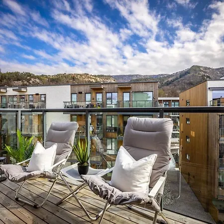 Apartment New Penthouse With Sea View In Centrum Bergen